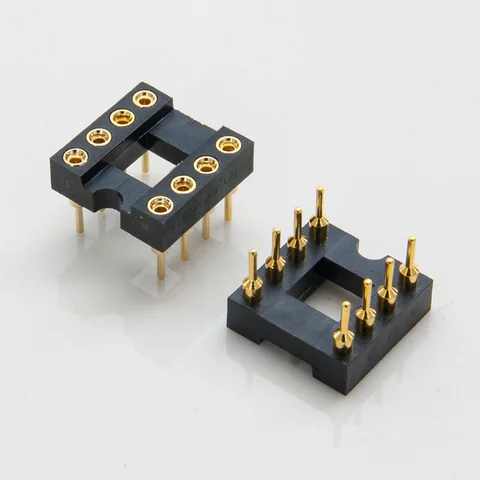 2 шт. Золотые разъемы для микросхем CHANGELIN DIP8-DIP40