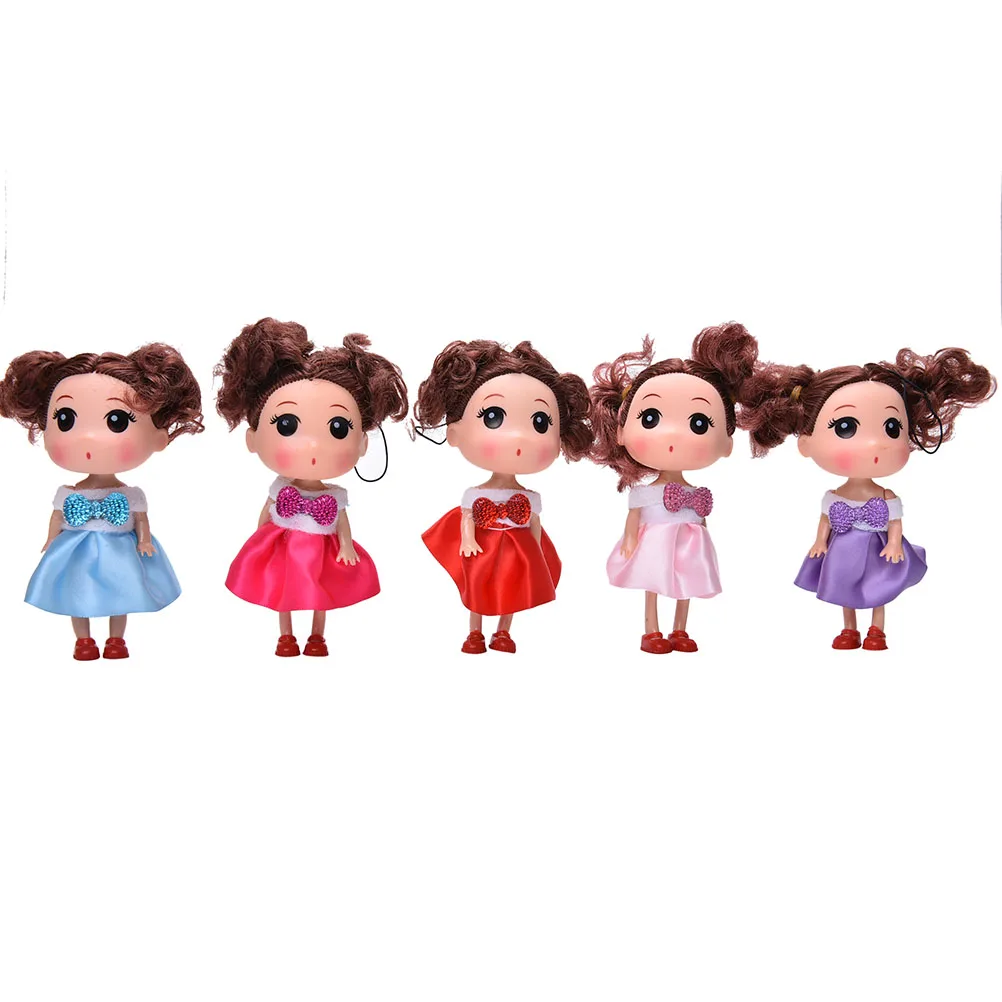 2017 New Cute Kids Toys Soft Interactive Baby Dolls Toy 12CM Mini Doll For Girls Color Random 1PC | Игрушки и хобби