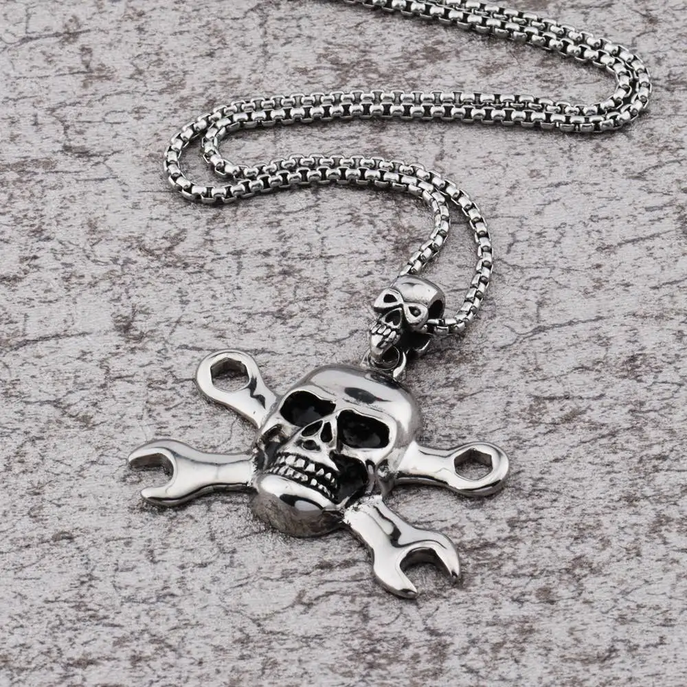 Новинка 2017 года в стиле хип-хоп goofan кулон Цепочки и ожерелья из нержавеющей ключ