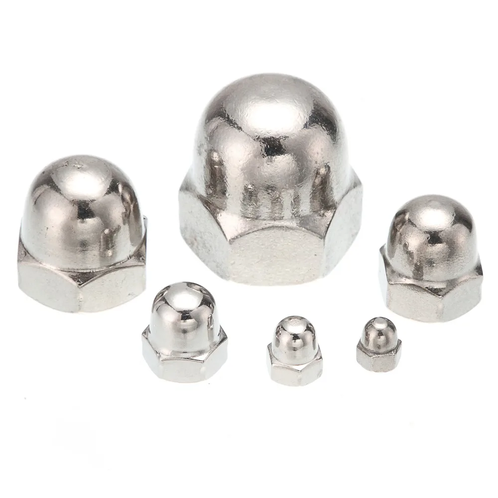 M5 * 10H M6 12H M8 15H M10 18H M12 22H M14 25H желузная гайка из нержавеющей стали 304 желудь колпачок