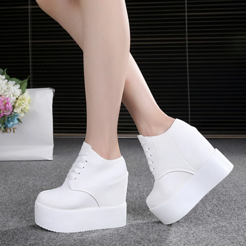 Клин Обувь на высоком каблуке Женская Повседневная обувь zapatos mujer Туфли и