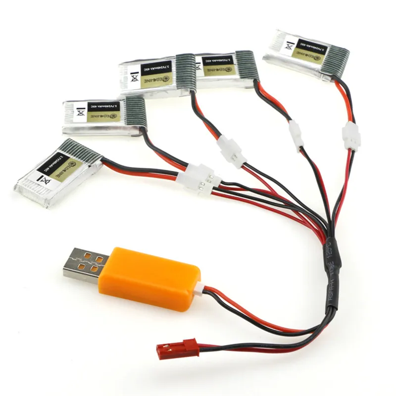 Хит продаж 5 шт. Eachine E010S 3 7 В 240 мАч 45C обновленная батарея USB зарядное устройство