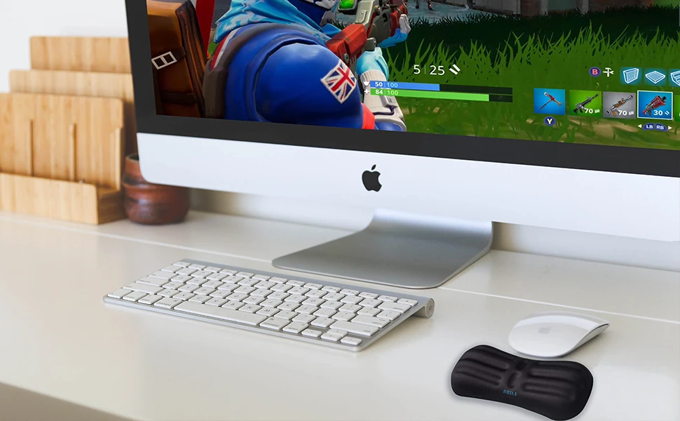 Игровая мышь, подставка для запястья, подушка для поддержки, удобная пена с эффектом памяти, нескользящая мышь, подставка для запястья для офиса и игр
