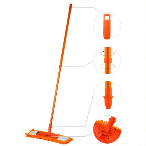 Новая раздвижная Швабра из микрофибры для уборки пола деревянный ламинат сухой и