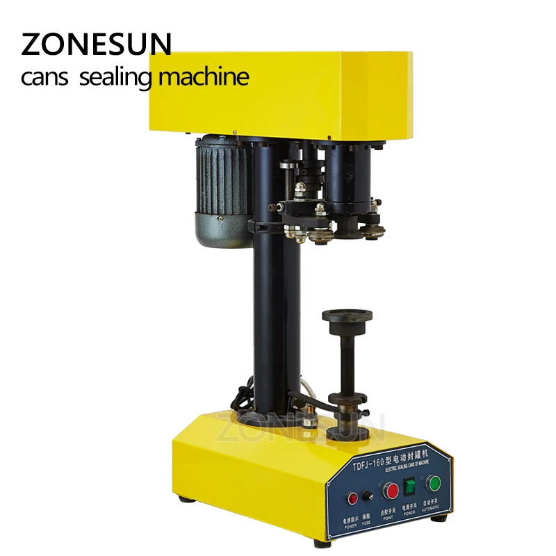 ZONESUN Автоматическая Машина Для Запечатывания Банок электрическая машина для