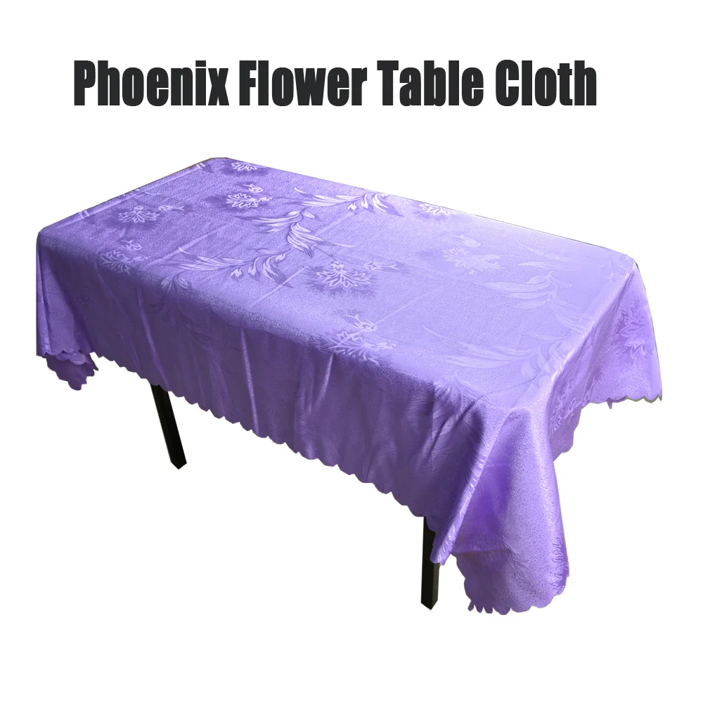 1 шт. Фиолетовая вязаная скатерть в виде цветка Феникса прямоугольная