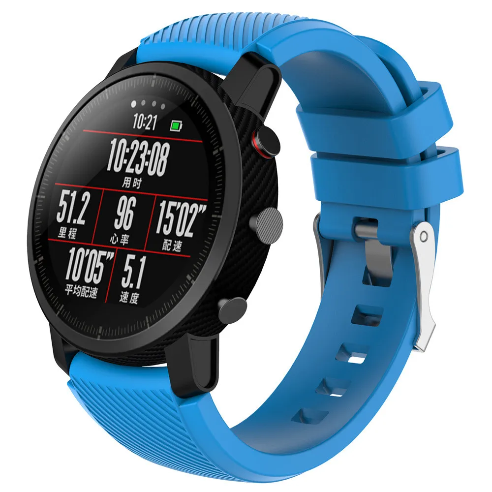 Молодежный спортивный ремешок из мягкого силикагеля для умных часов HUAMI Amazfit Stratos