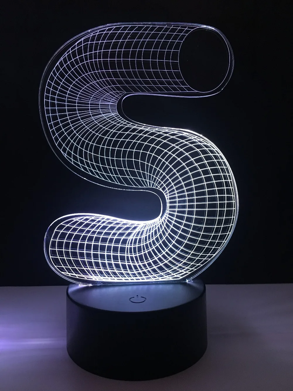 Уникальный 3D Алфавит буквы S RGB градиентный светодиодный ночник для сна USB