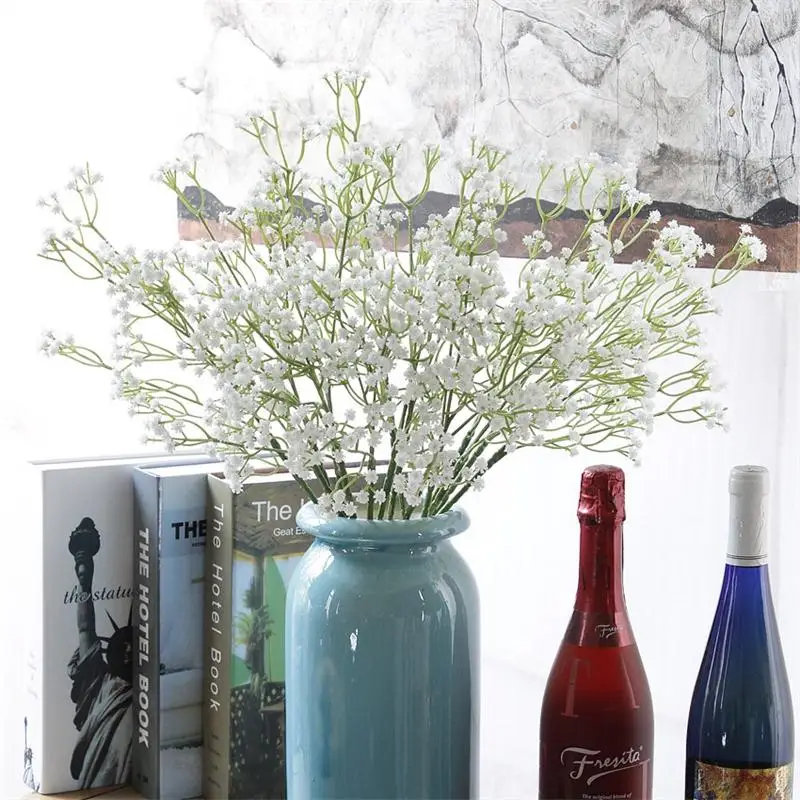 1 шт. Bifurcation белые детские дышащие цветы Искусственные Поддельные Gypsophila DIY