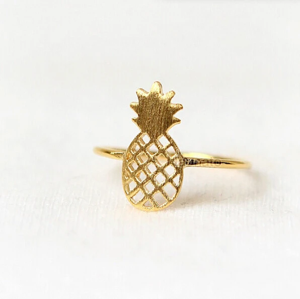 Милое кольцо с ананасом подарок девушки кольца для женщин Anillos Hombre Anel | Украшения