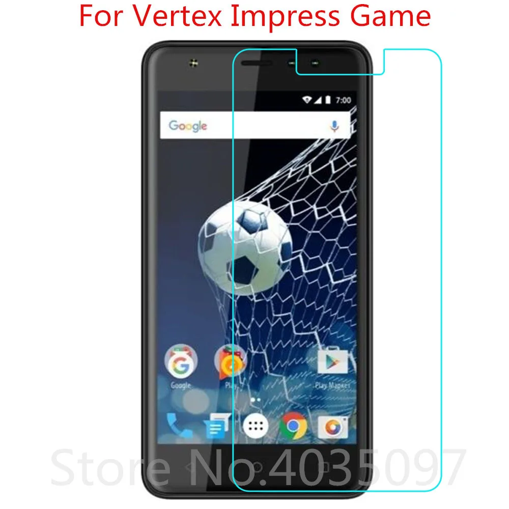 Закаленное стекло для Vertex Impress Game 2 шт. защита экрана 9H 2.5D Защитное телефона