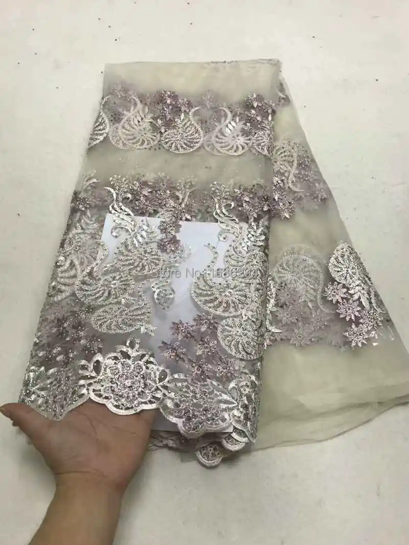 EAL2257 african lace fabric 2018 high quality french net with stones sewing materials 5yard/lot | Дом и сад