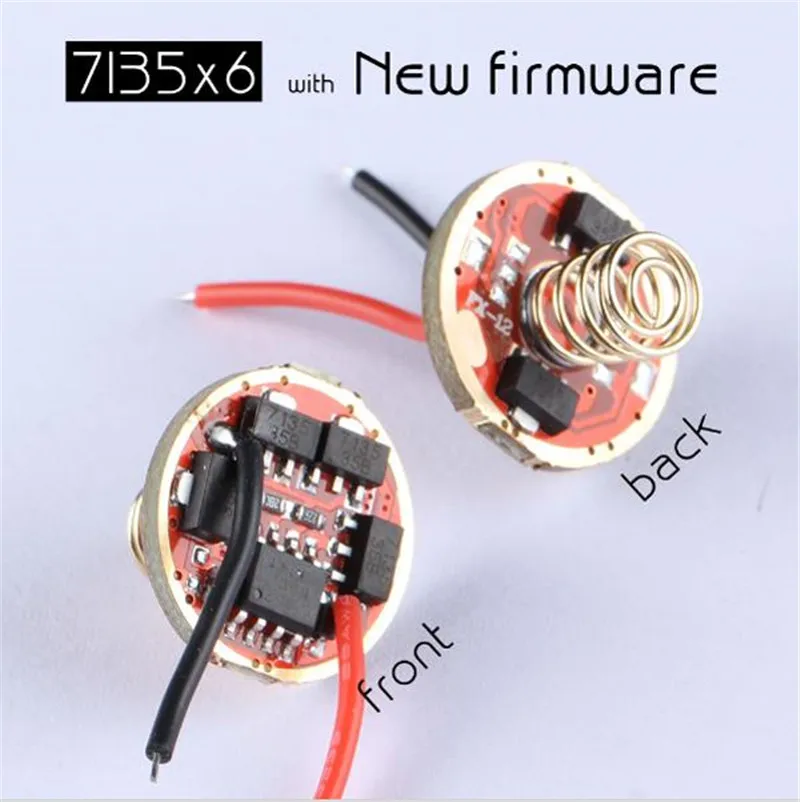 Фонарик Lanterna Driver новая прошивка 7135x 3/7135x 4/7135x 6/7135x8 17 мм портативные аксессуары для