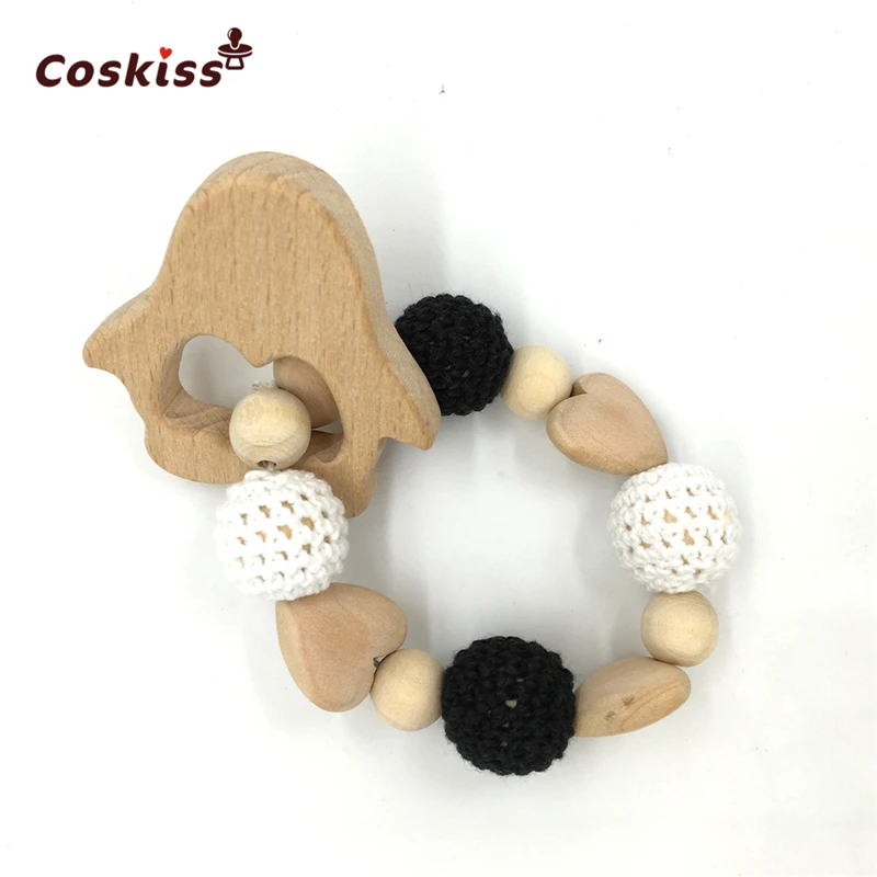 Деревянные Сердца деревянные геометрические шестигранные бусины вязаные