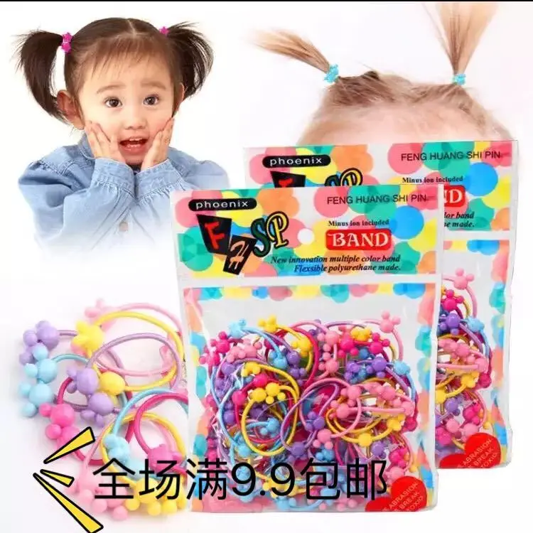 2 PCDay Корея Дети Круг Headrope Упругая Сила Рулевой Веревка Девушка Диск Волос