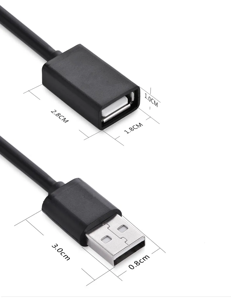 A Ausuky 1 шт. кабель удлинитель USB для мужчин и женщин компьютерный Удлиненный u диск