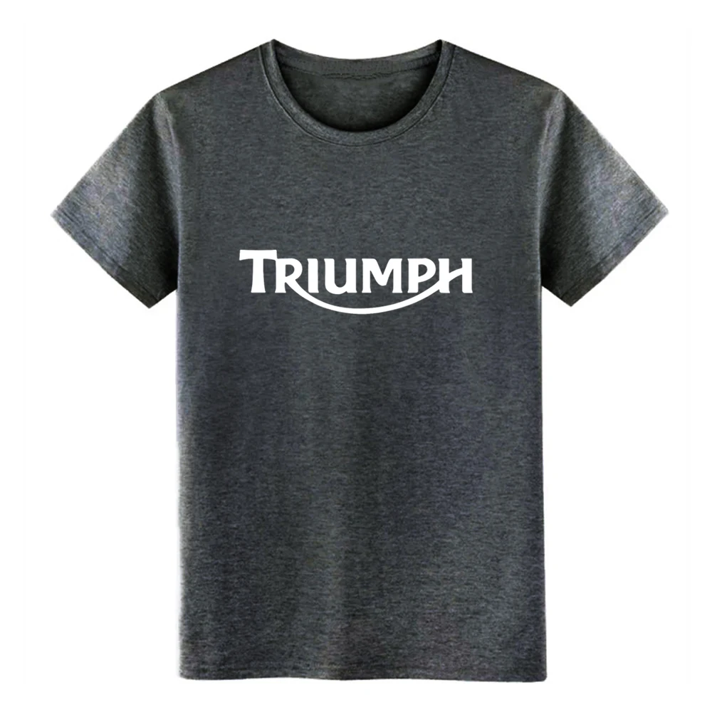 Dark Gray Мужская футболка Triumph мотоциклы, футболка create, футболки с принтами, новая модная весенняя Модная рубашка - Цвет: Dark Gray
