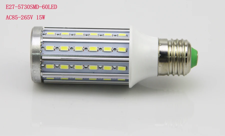 Светодиодная лампа кукуруза 10 шт./лот E27 5730 SMD Алюминиевая СВЕТОДИОДНАЯ Лампа