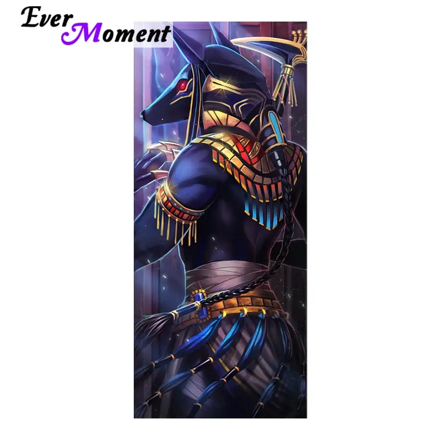 

Ever Moment Pictures Made by Diamond Egyptian God Anubis Mosaic Diamond 3D Diamond Painting Embroidery Full Square Stones ASF854