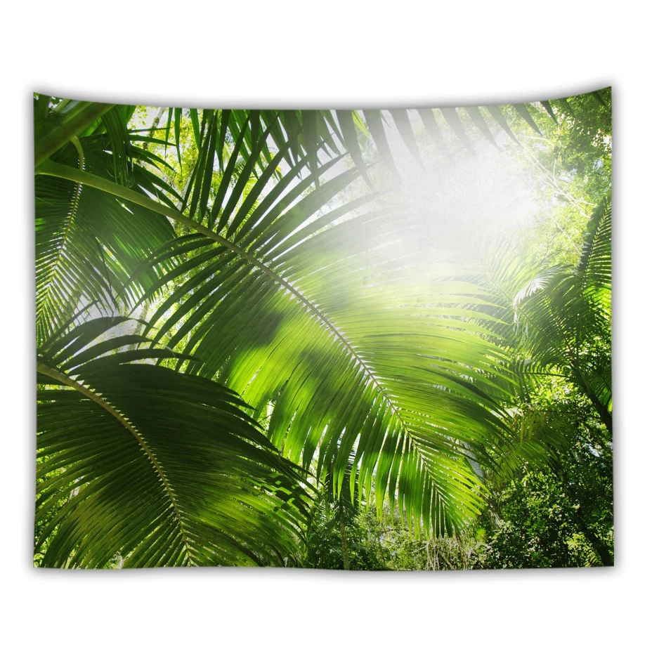 Синее озеро гобелен зеленый лес Природный настенный Декор для дома спальни Новое