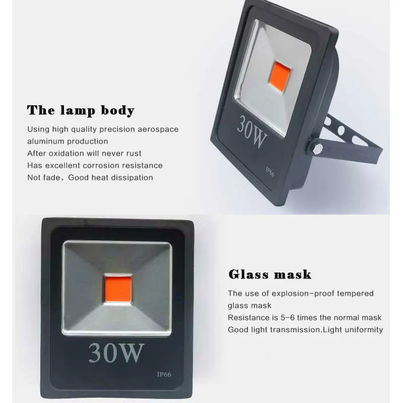 Led Plant Grow Floodlight 50W 30W 20W Flood Light Spotlight 220V IP65 Waterproof Outdoor Grows Lights growth light | Освещение