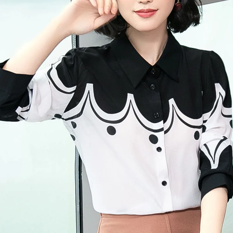 Blusas mujer de moda 2019 топы Женские и блузки белая блузка для женщин длинные рукава