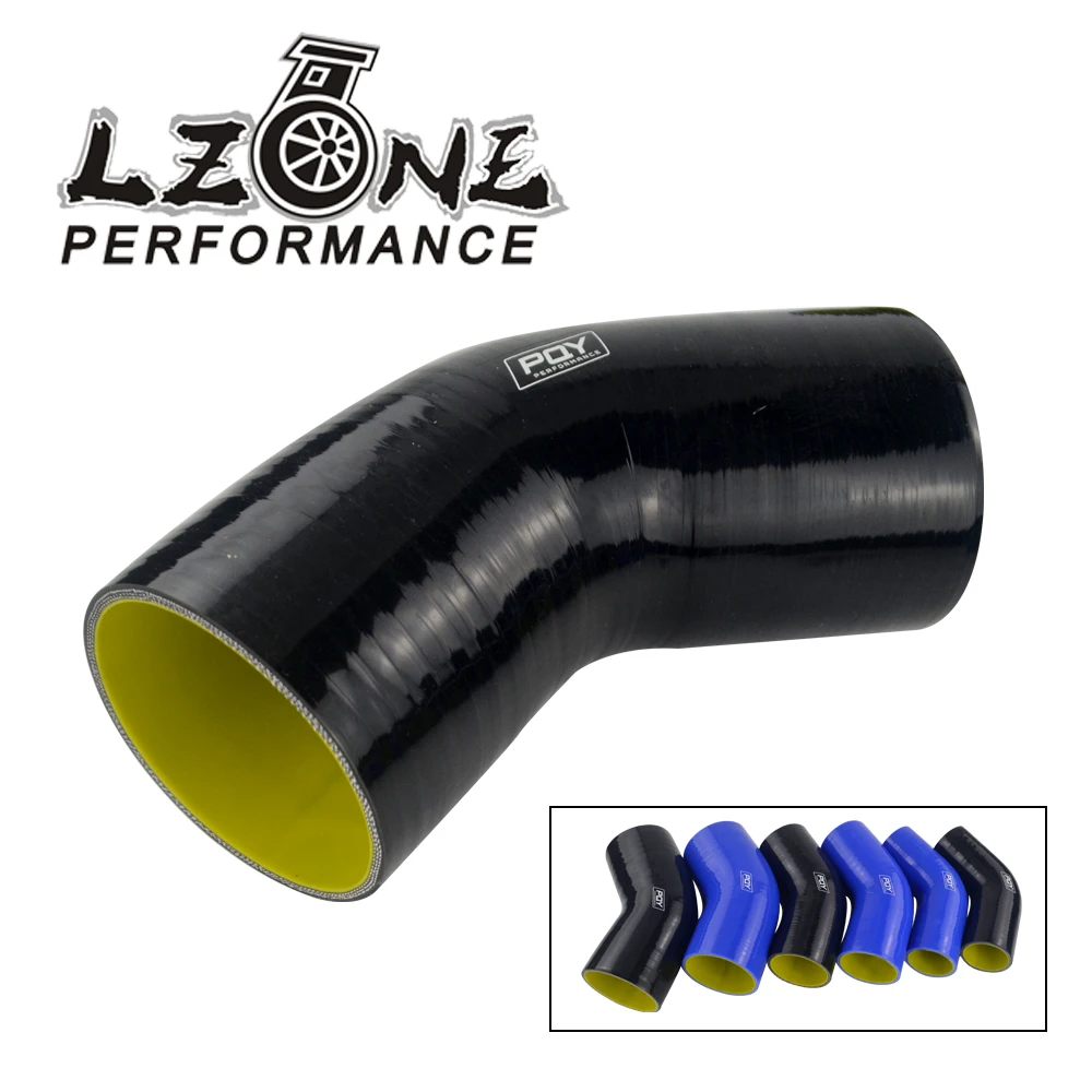 

Blue/Black&Yellow 3" 76mm 45 Degree Elbow Silicone Hose Pipe Intercooler Turbo Intake Pipe Coupler Hose JR-SH4530-QY