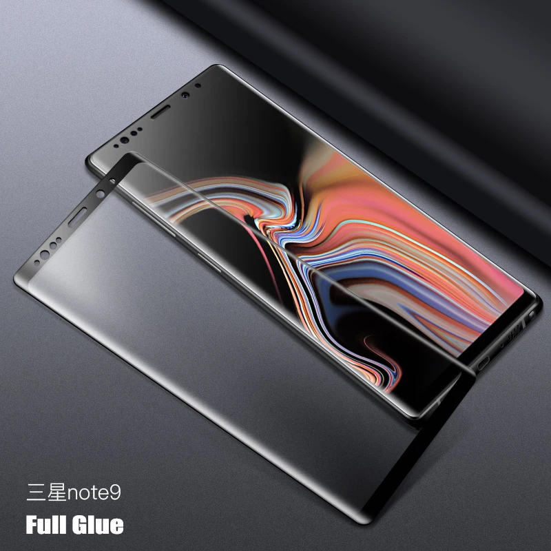 Защитная пленка на весь экран с клеем для Samsung S8 S9 Plus полное покрытие Galaxy S10E Note 9 8 10