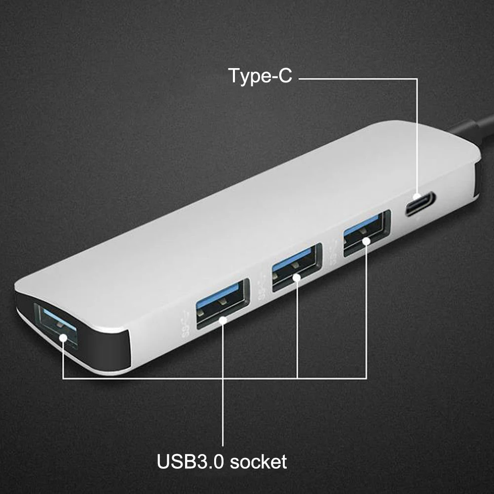 5 в 1 адаптер USB Type-C для порта 3 0 | Компьютеры и офис