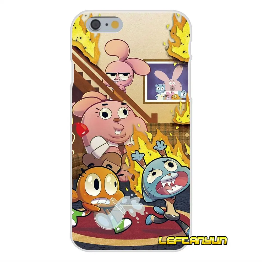 Милые удивительный мир Gumball Тонкий силиконовый чехол для телефона iPhone X 4 4S 5 5S 5C SE 6