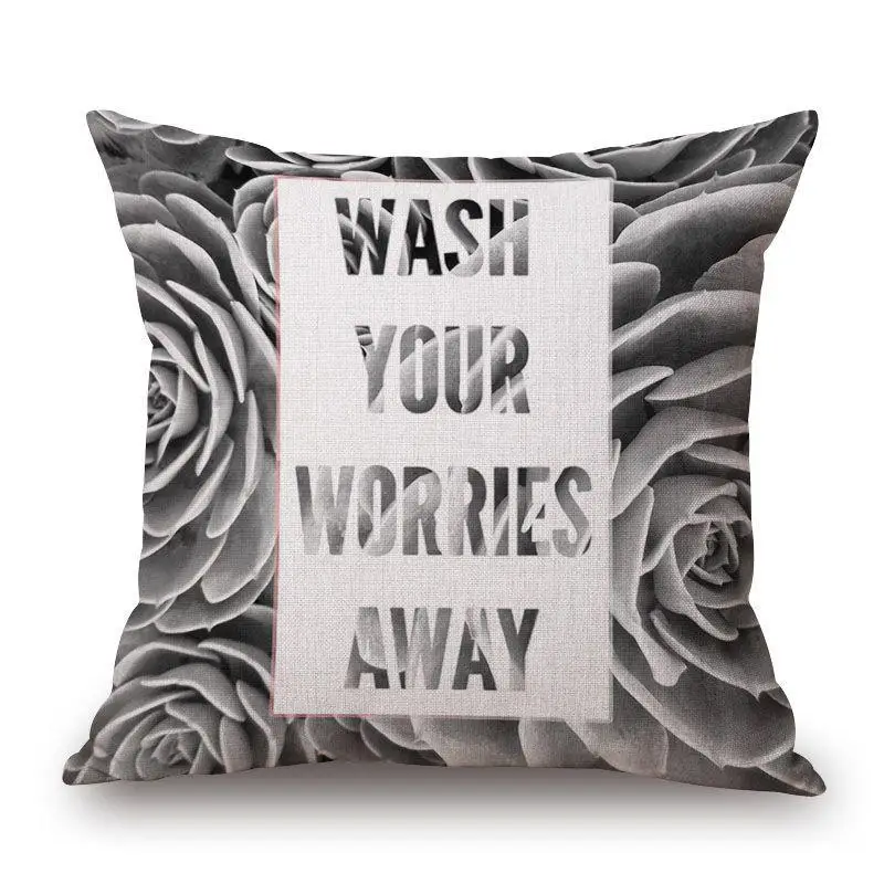 Чехол наволочка с принтом зеленых цветов и тропических растений|Наволочки| |