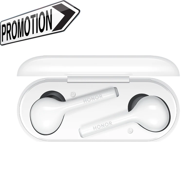 White-Promtion Huawei Honor Flypods Lite TWS Беспроводные Наушники Hi-Fi водонепроницаемые IP54 управление беспроводным зарядным устройством Bluetooth 4,2 - Цвет: White-Promtion