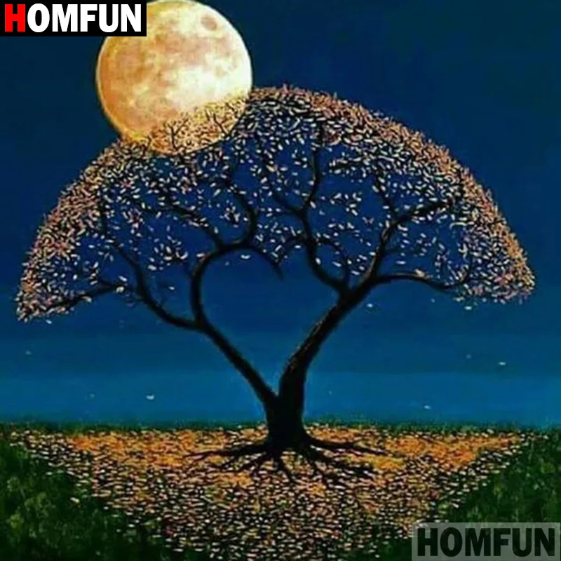 Алмазная живопись HOMFUN A17452 картина с полными квадратными/круглыми стразами 5D