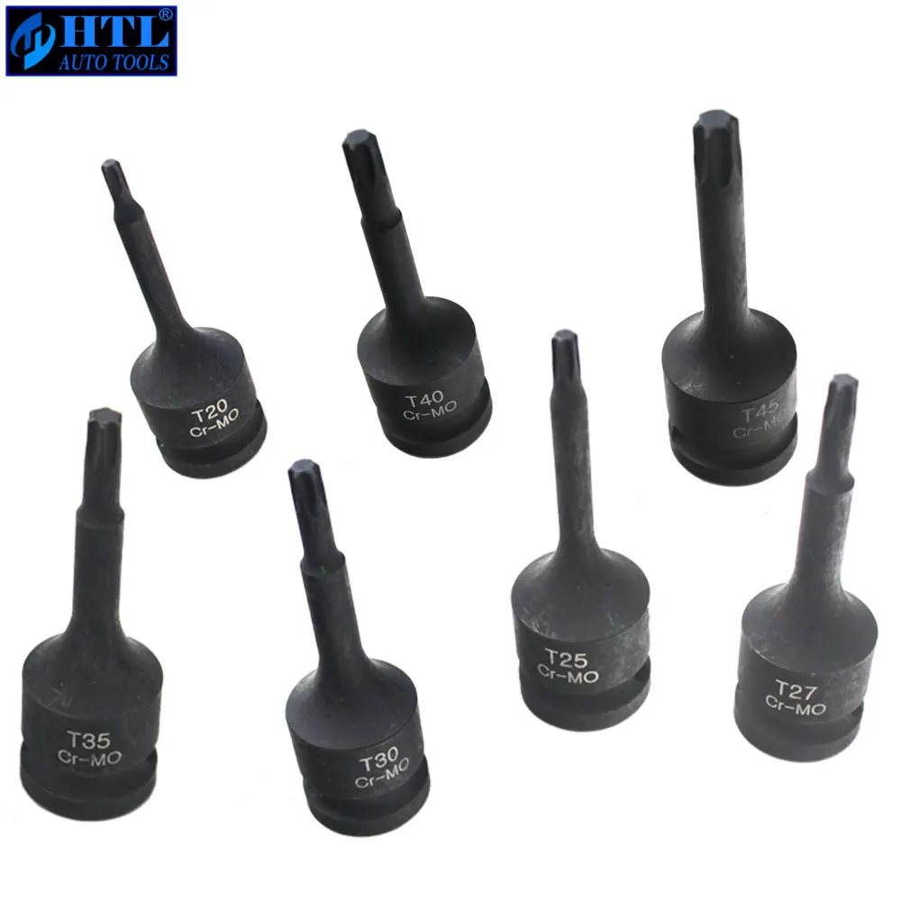 

Набор торцевых головок 1/2 Impact Torx TRX-Star T20 T25 T27 T30 T40 T45 T35 T45, 1 шт.