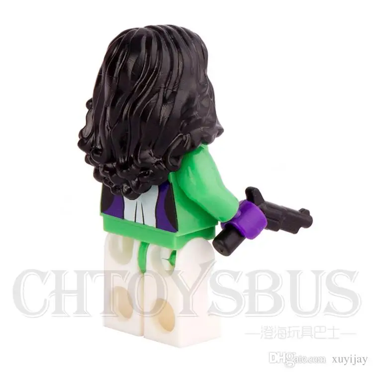 SingleSale Savage She Hulk Jennifer Captain America Civil War собрать супер героев Minifig модель DIY