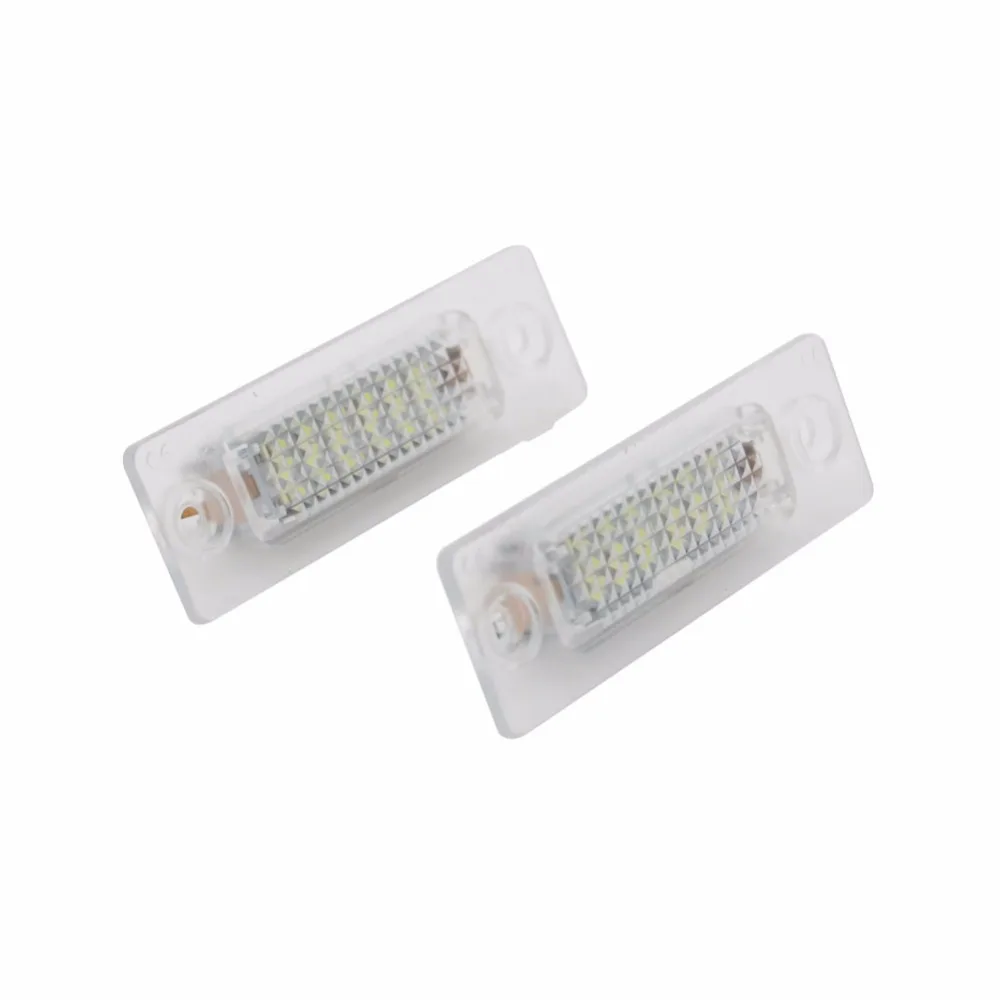 Светильник номерного знака Лампы для VW Caddy Transporter Passat Golf Touran Jetta T5 без ошибок 18 3528 SMD