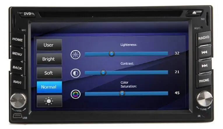 6.2 дюймов TFT 2 Din Dvd-плеер Автомобиля GPS MP5/MP4/USB/SD Bluetooth FM/AM Радио Аудио автомобиля для