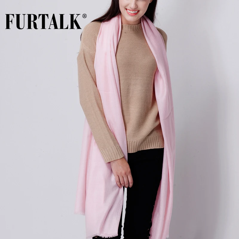 FURTALK Женский шерстяной шарф-плед | Аксессуары для одежды