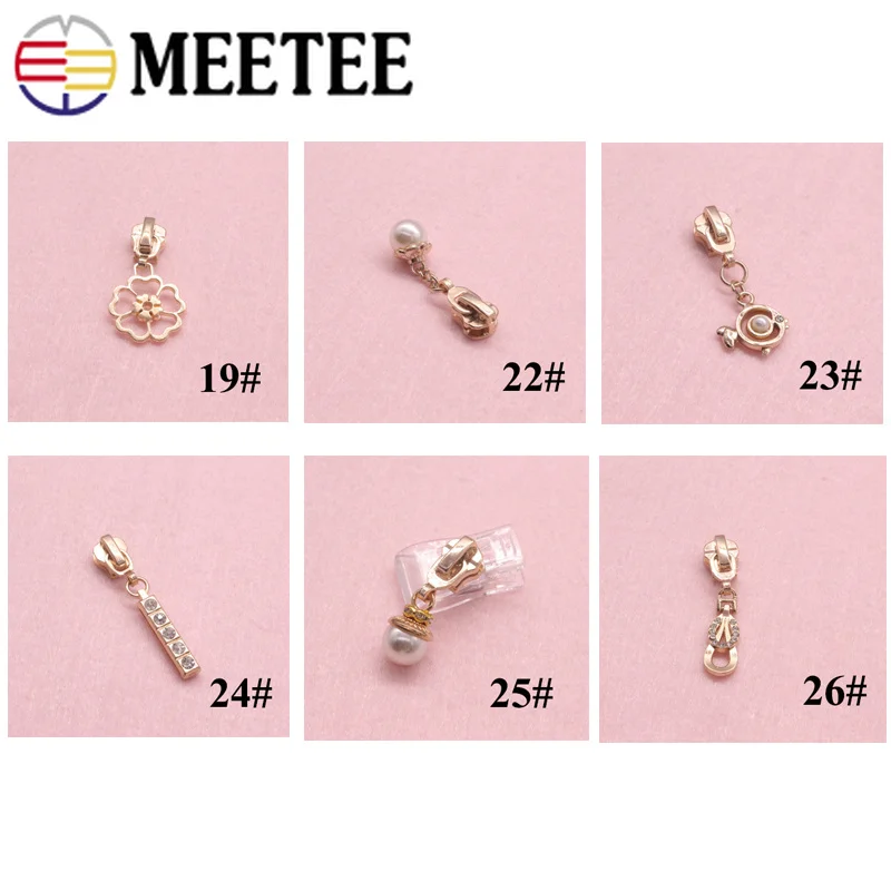 Meetee 5 # медная молния + свободный выбор выдвижной слайдер открытые двухсторонние