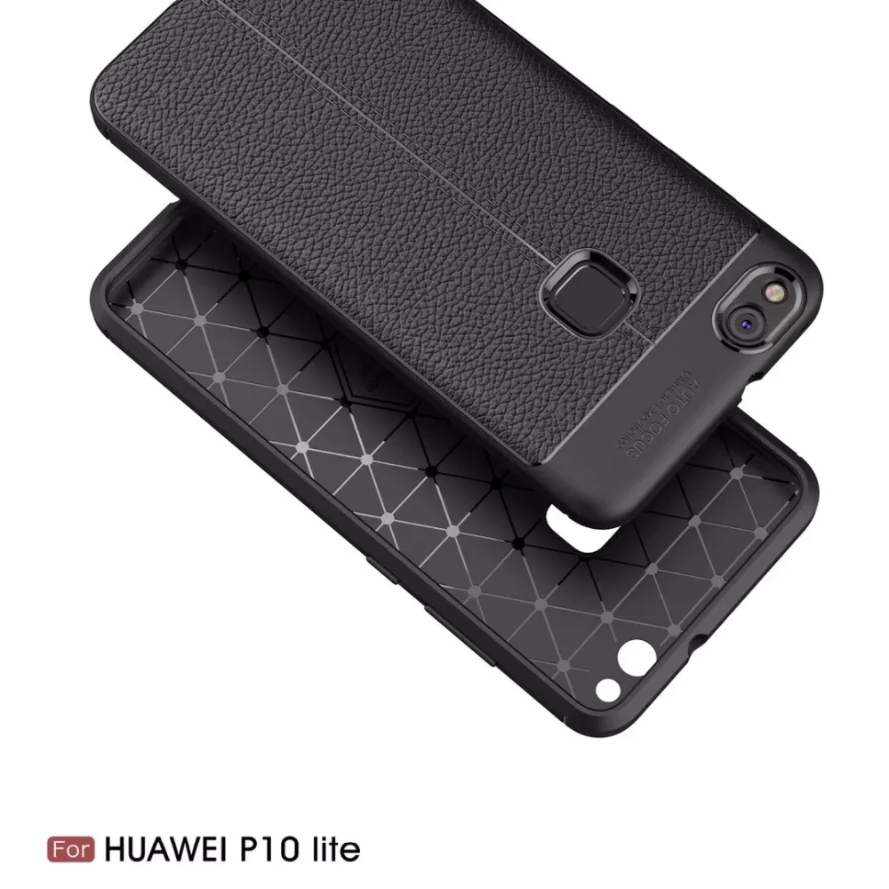 Мягкий бампер для huawei p10 lite чехол из ТПУ силикона противоударный дерматоглифный