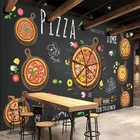 Настенные росписи на заказ, абстрактная 3D фотография пиццы, ручная роспись, кафе, десерт, магазин, западный ресторан, настенная живопись