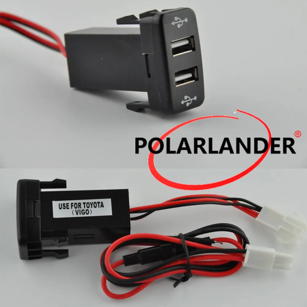 Горячая 12 В 2.1A ABS двойной зарядное устройство usb разъем Телефон для передней панели зарядное устройство разъем интерфейса автомобильное зарядное устройство использование для NISSAN