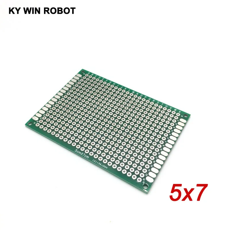5 шт. 5x7 см 50x70 мм двухсторонний Прототип PCB универсальная печатная плата прототип