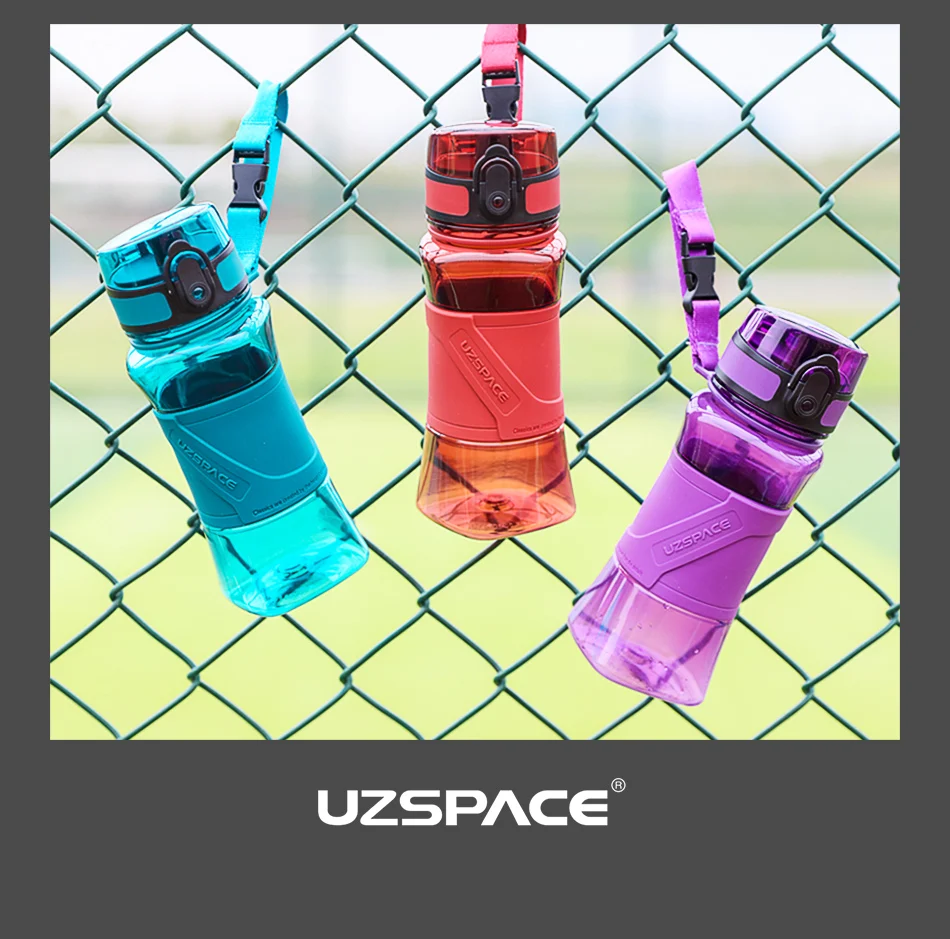 UZSPACE шейкер, спортивные бутылки для воды, креативные, для кемпинга, тура, My Drink Bottle, для воды 350/500 мл, пластиковая тритановая посуда для напитков, BPA бесплатно