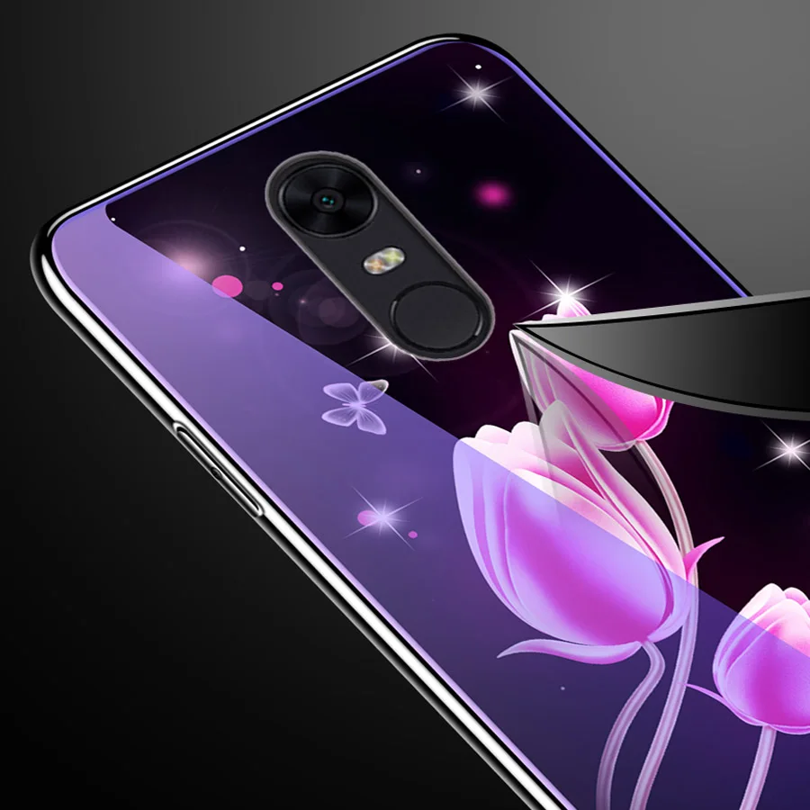 Чехол HOTSWEI для Xiaomi Redmi Note 4 X 4X Global закаленное стекло + мягкая рамка из ТПУ защитный
