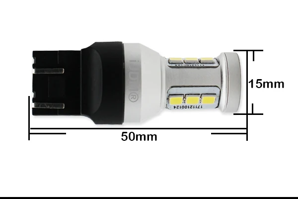 2 шт. красный высокой мощности Макс 20 Вт CRE'E LED 7443 T20 7444NA светодиодные лампы для указателей поворота, задние фонари, тормозные огни, блестящий красный