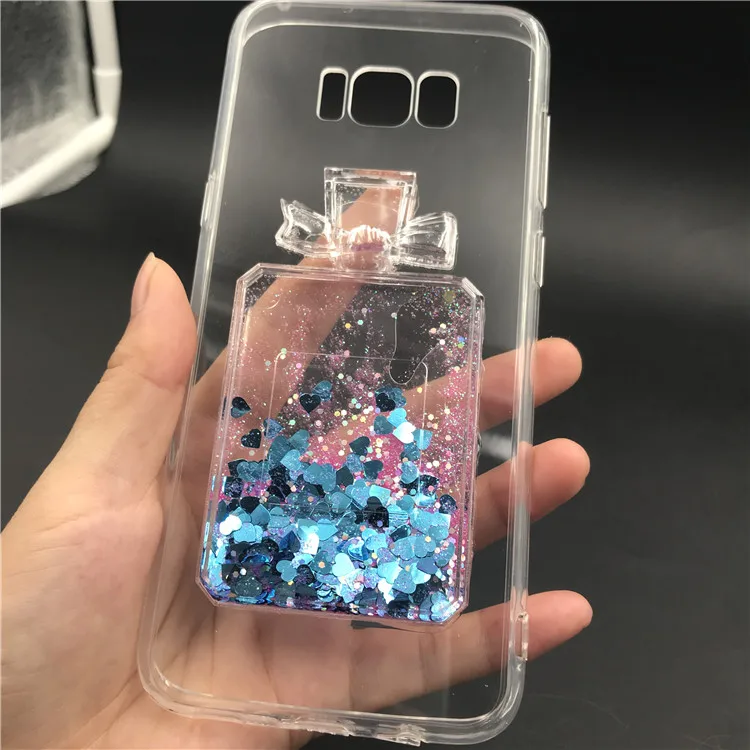 Горячий мягкий песок блеск Капа кейс для huawei P20 Lite Pro P10 P8 P9 2017 жидкий бутылки Чехол