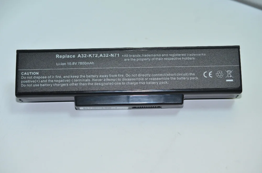 Аккумулятор 6600 мАч для ASUS A32-K72 A72 A72DR A72F X77JA A72JK A72JR X77JO K72 X77VG 70-NZY1B1000Z 70-NXH1B1000Z 70-NX01B1000Z |