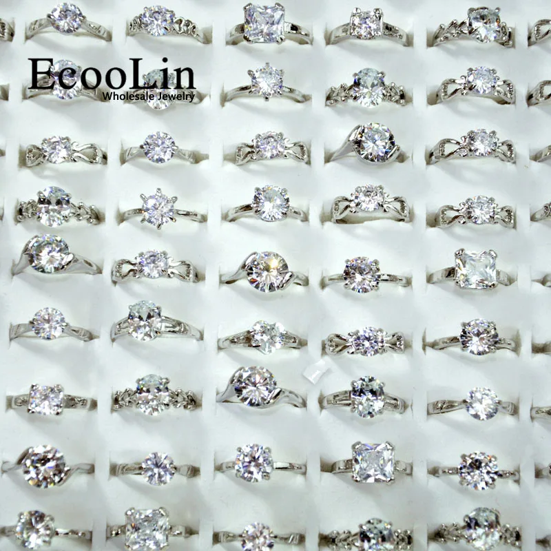 

Кольца обручальные с цирконием ААА женские, свадебные ювелирные украшения с австрийскими кристаллами высокого качества, 100 шт., 4041