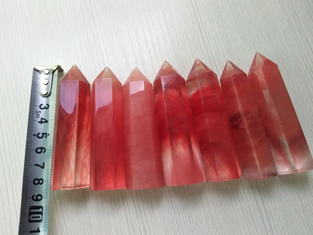 1 шт. шестигранная палочка Из Натурального Красного кварца | Дом и сад
